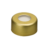 11mm Aluminum Crimp Seal (yellow) with Septa PTFE/Silicone, pk.1000